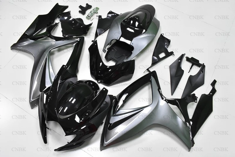 Abs обтекатель для GSXR 600 2006 Suzuki GSXR600 Обтекатели 07 GSX-R600 - 2007 K6 серебристый черный |