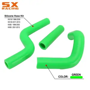 silicone radiator hose for KAWASAKI KX80 98-00/KX85 01-12/KX100 1998-2012 2011 silicone radiator hose for KAWASAKI KX80 98-00/KX85 01-12/KX100 1998-2012 2011