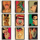 Постер в стиле ретро, с изображением девушки из аниме, для украшения дома, для кафе, бара, Крутые Настенные наклейки