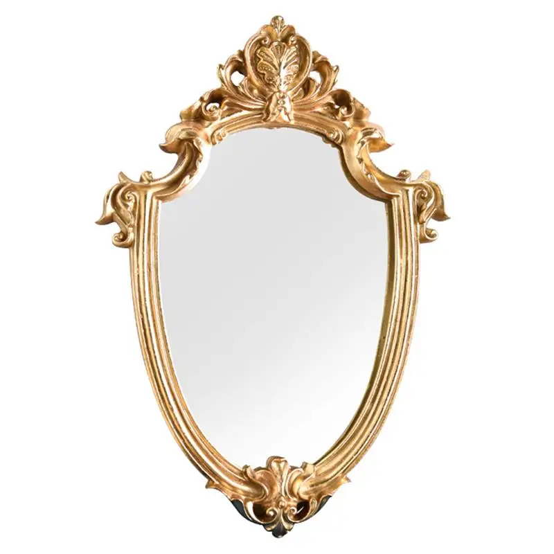 

Vintage Mirror Exquisite Makeup Mirror Bathroom Hanging Mirror Gifts For Woman Lady Decorative Mirror Home Decoration Supplies