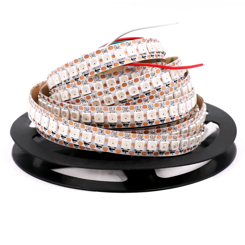DC5V WS2812B Pixels LED Strip Light Waterproof WS2812IC Full Color Flexible Tape 30/60/144LEDs Smart Ribbon 1M 2M 3M 5M | Освещение