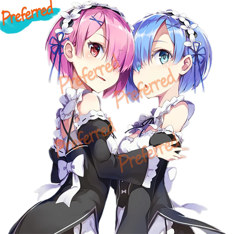 Виниловая наклейка Three Ratels CDM368 RE:ZERO Rem s для автомобильного окна | Автомобили и