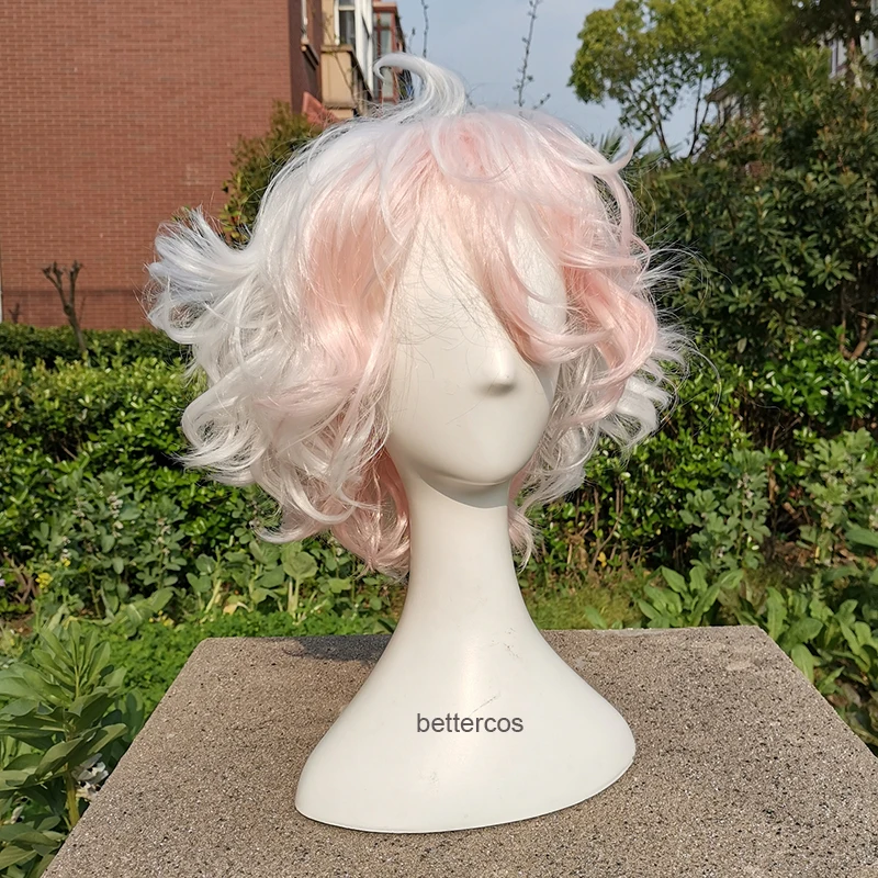 Парик для косплея Komaeda Nagito Danganronpa синтетические термостойкие волосы аниме с
