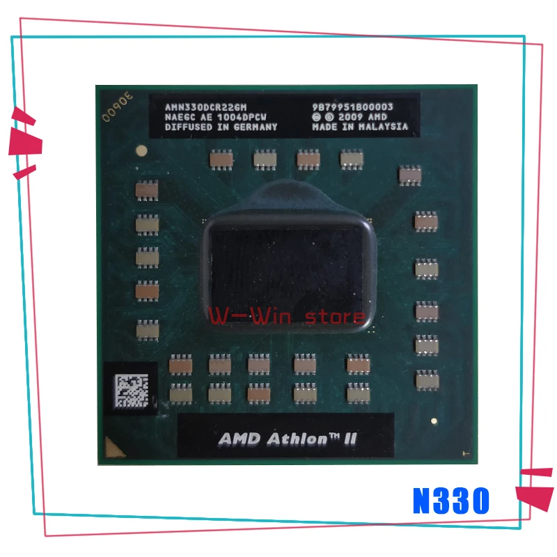 AMD Athlon II Dual-Core Mobile N330 2.3 GHz Dual-Thread CPU Processor AMN330DCR22GM Socket S1 | Компьютеры и офис