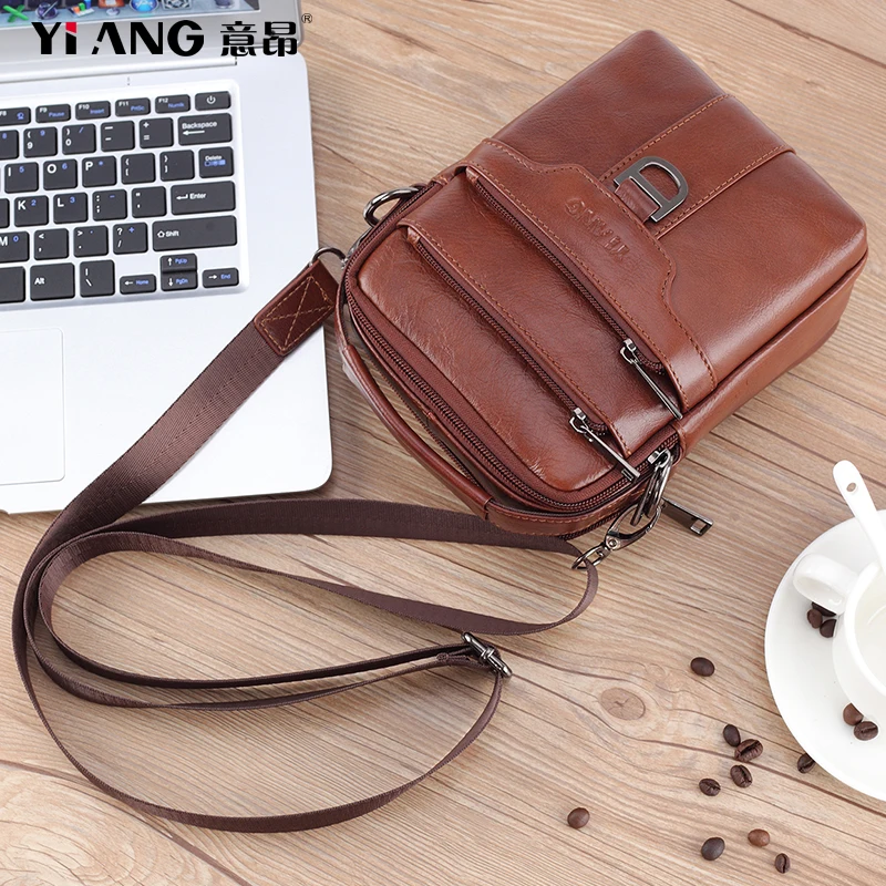 Мужские сумки на плечо из натуральной кожи с ручками сверху мужские мини через