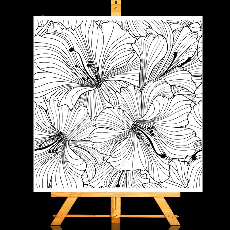 

ZhuoAng Greatly Flower Clear Stamps/Card Making Holiday decorations For scrapbooking Transparent stamps