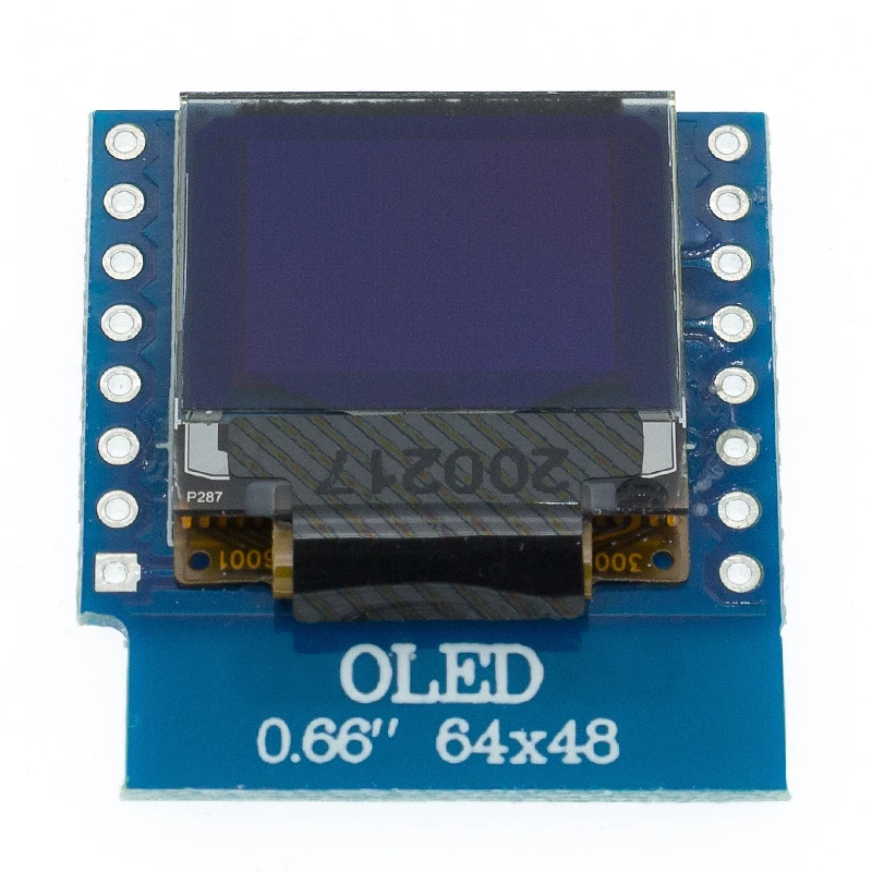 D04 0 66 дюймов O светодиодный ЖК дисплей экран совместимый для WEMOS D1 MINI ESP32 64X48 IIC