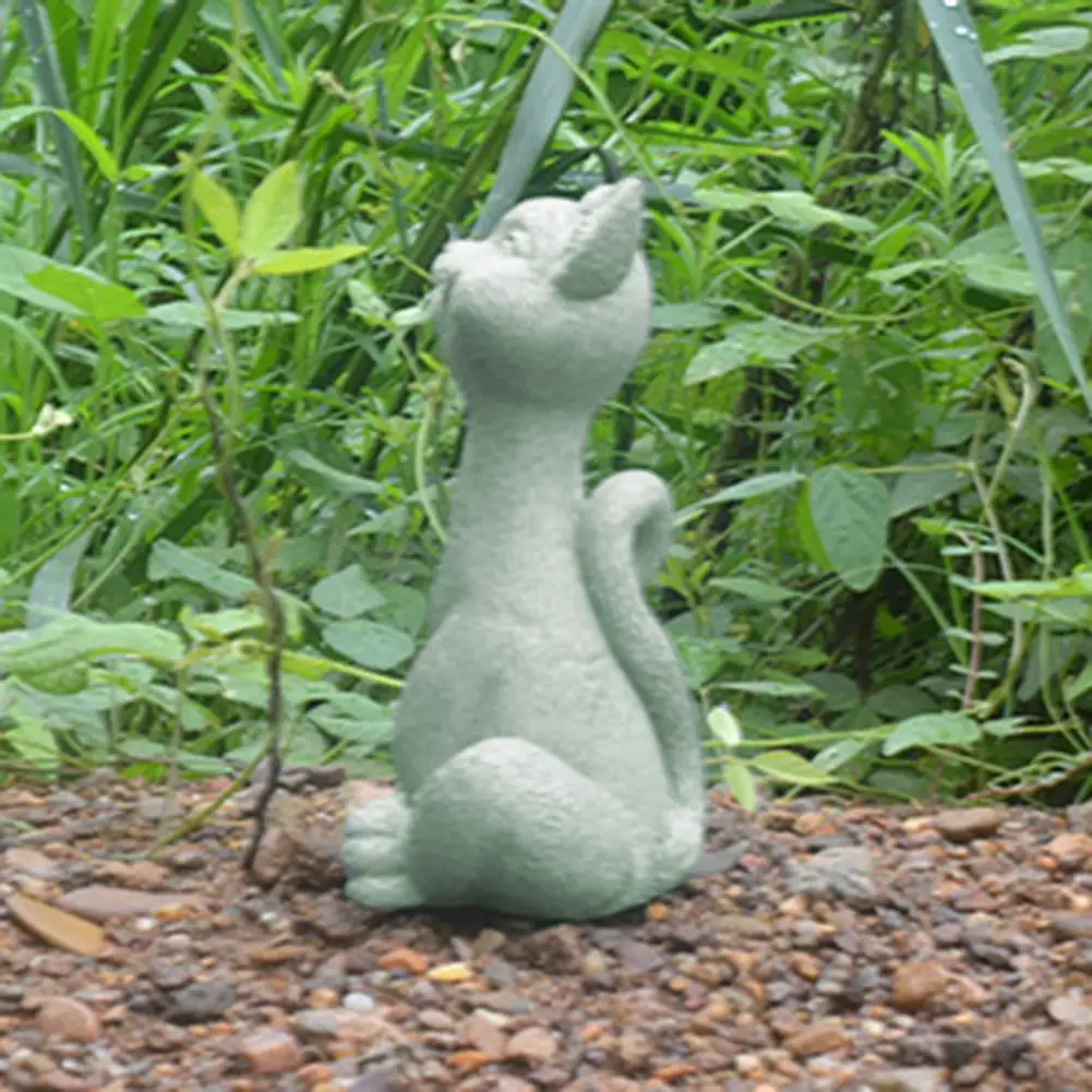 

Widely Applied Resin Ornamental Crafting Resin Cat Garden for Balcony