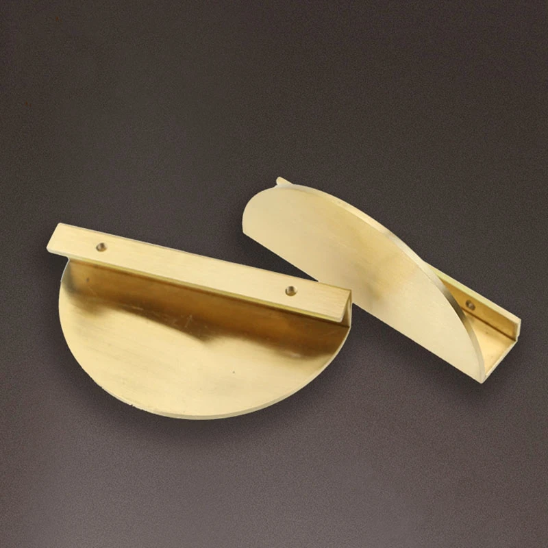 

Promotion! 2 Set Semicircle Solid Brass Cabinet Knobs and Handles Drawer Furnitures Cupboard Wardrobe Knobs Book Cabinet Door Pu