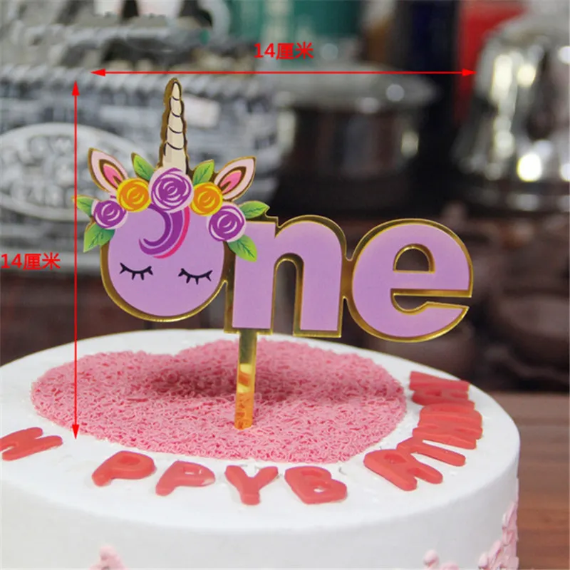 3d топпер для торта в виде слона и русалки детский любимый единорог Топпер на день