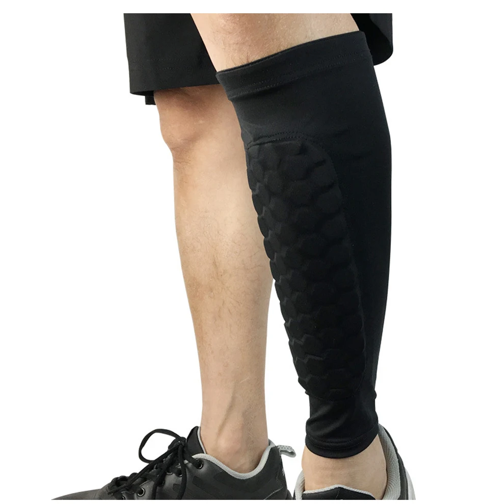 1pcs Honeycomb Shin Guard Professional Football Shields Soccer Legging Shinguards Leg Sleeves Protective Gear Sports Protector