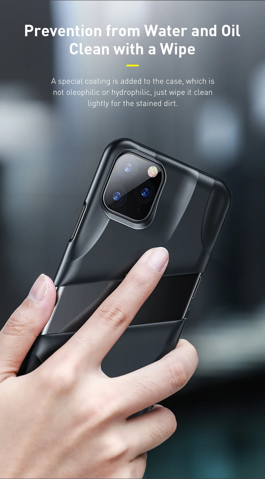 Baseus для iPhone 11 Чехол Жесткий PC противоударный чехол с поддержкой беспроводной зарядки для iPhone 11 Pro Max 5,8 дюймов 6,1 дюймов 6,8 дюймов