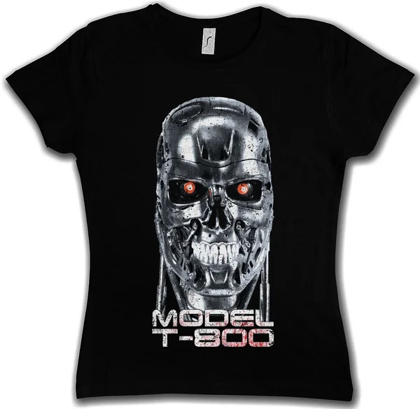 

SKULLHEAD MODEL T-800 WOMAN T-SHIRT - Cyberdine Skynet Movie Cyborg Terminator