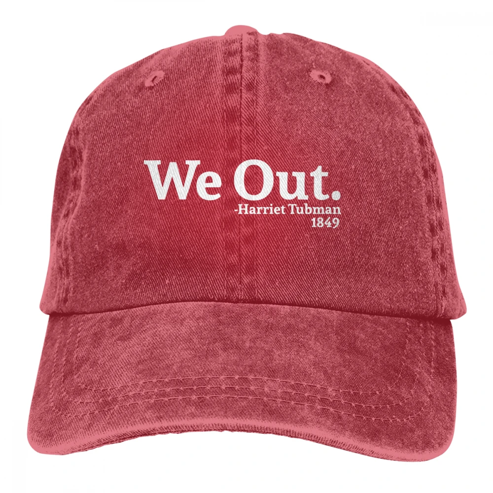 We Out Harriet Tubman Casquette черные унисекс Мужские Женские джинсовые бейсболка с ремешком