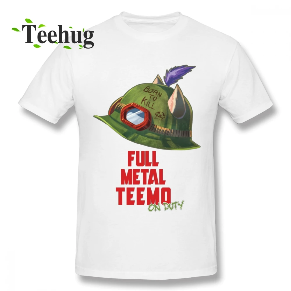 High-Q Teemo из League Of Legends, футболка на заказ, Мужская футболка, топ-дизайн, Классическая игровая футболка