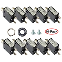 10 sets kuoyuh 98 series 20a manual reset thermal overload protector switch 3a 50a straight pin screw pin mini circuit breaker