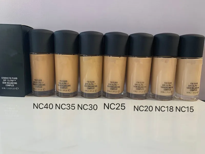 New 30ml Foundation Soft Matte Long Wear Oil Control Concealer Liquid Foundation fix fluid spf15/PA+ SKIN BALANCING COMPLEX