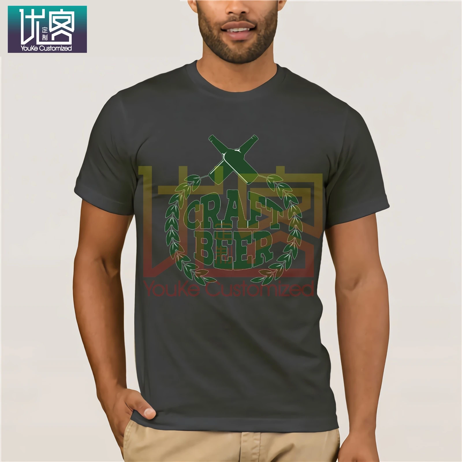 Metal t shirts Hops Beer Craft Bottles Logo microbrew Home Brew IPA Pale Ale Graphic customized shirt | Мужская одежда