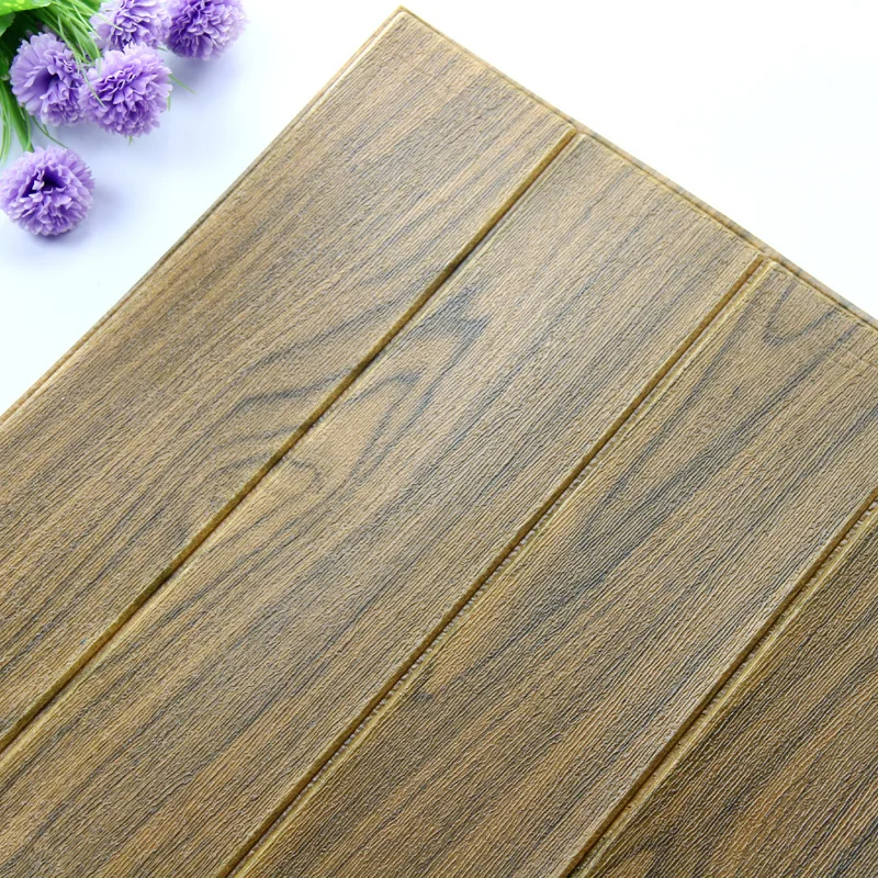 Brown grain 60x60 см x 10 шт. 3D стерео поролоновые настенные наклейки для гостиной спальни детской комнаты Декоративные самоклеящиеся обои - Цвет: Brown grain