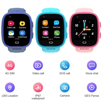 2121 new kids smart watch phone sos smartwatch 4g use sim card gps lbs tracker waterproof video chat for ios android kids gift