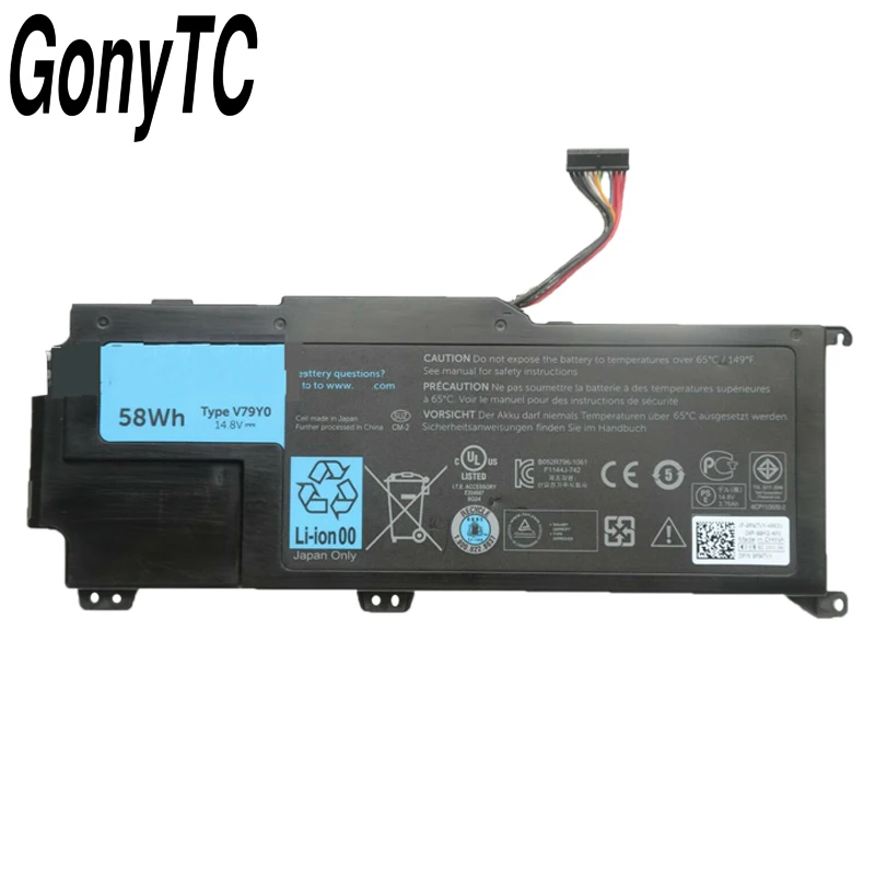 Оригинальный аккумулятор GONYTC V79Y0 14 8 в 58 Втч V79YO YMYF6 0YMYF6 для ноутбука Dell XPS L412x L412z 14z