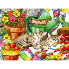 Картина из страз 5D CHENISTORY, картина с котом, искусственная вышивка, вышивка крестиком, Декор для дома для детей и взрослых