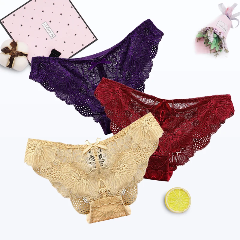 Женские кружевные трусики сексуальные ультратонкие трусы бесшовное нижнее
