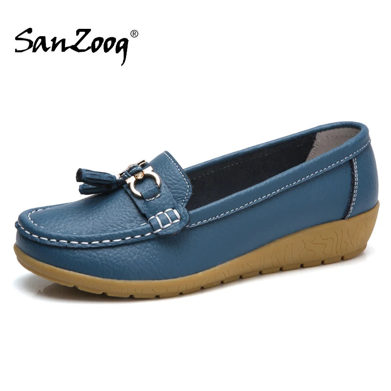 

Summer Spring Slip On Flats Shoes For Women 2021 Flat Casual Ladies Mocassin Femme Moccasins Womens Breathable Zapatos Planos