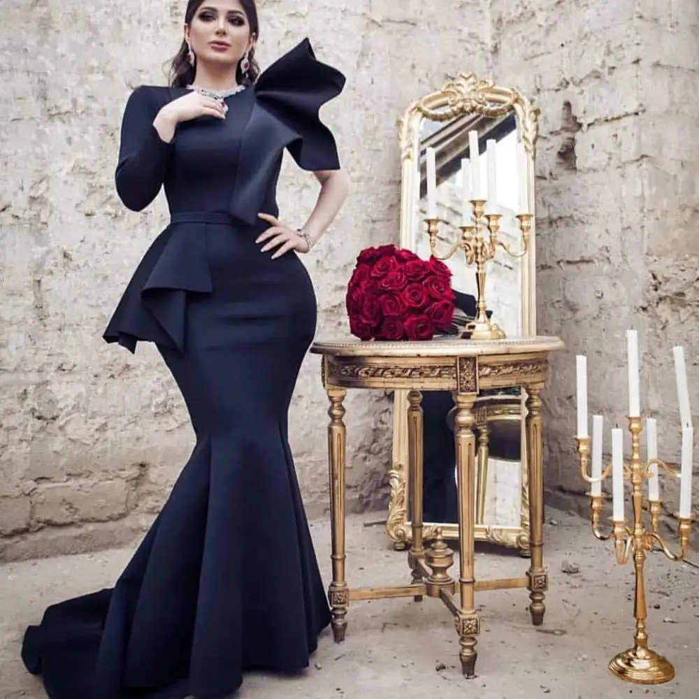 

Prom Evening Celebrity Dresses 2020 Woman's Party Night Cocktail Long Mermaid Dresses Plus Size Dubai Arabic Formal Dress