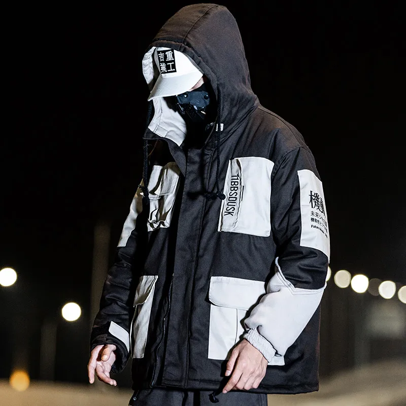 2019 зимняя мужская куртка стрейч Толстая Harajuku пальто куртки | Мужская одежда