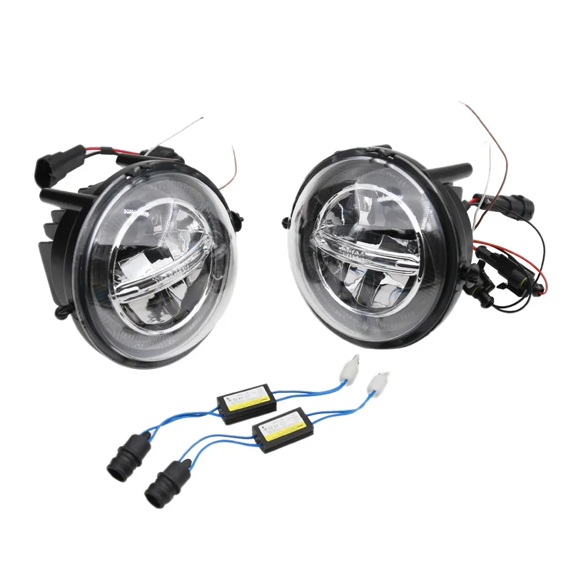 2Pcs LED Fog Lamp with Angel Eyes DRL Daytime Running Lights for BMW Mini Cooper R55 R56 R57 R58 R59 R60 R61 | Автомобили и