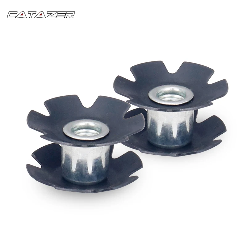 

1 пара крепежных болтов для передней вилки велосипеда, крепежные болты для горного велосипеда, Звездные гайки для 1-1/8 дюйма, 28,6 мм Steerer, безрезьбовая вилка