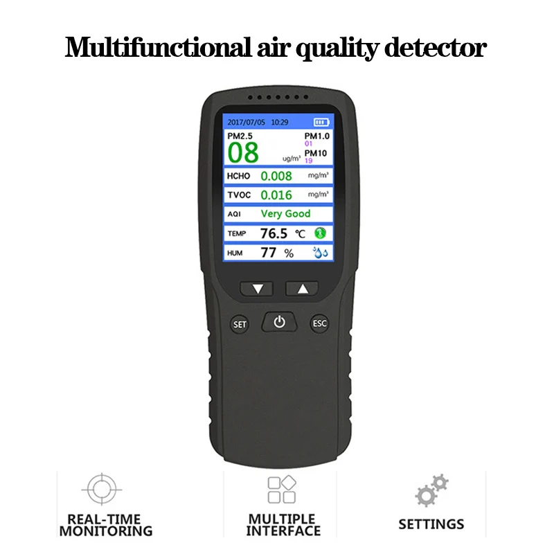 DM106A Handheld Air Quality Analysis Tester Smog/Dust/Formaldehyde Detector Analyzer Measuring Tool | Инструменты