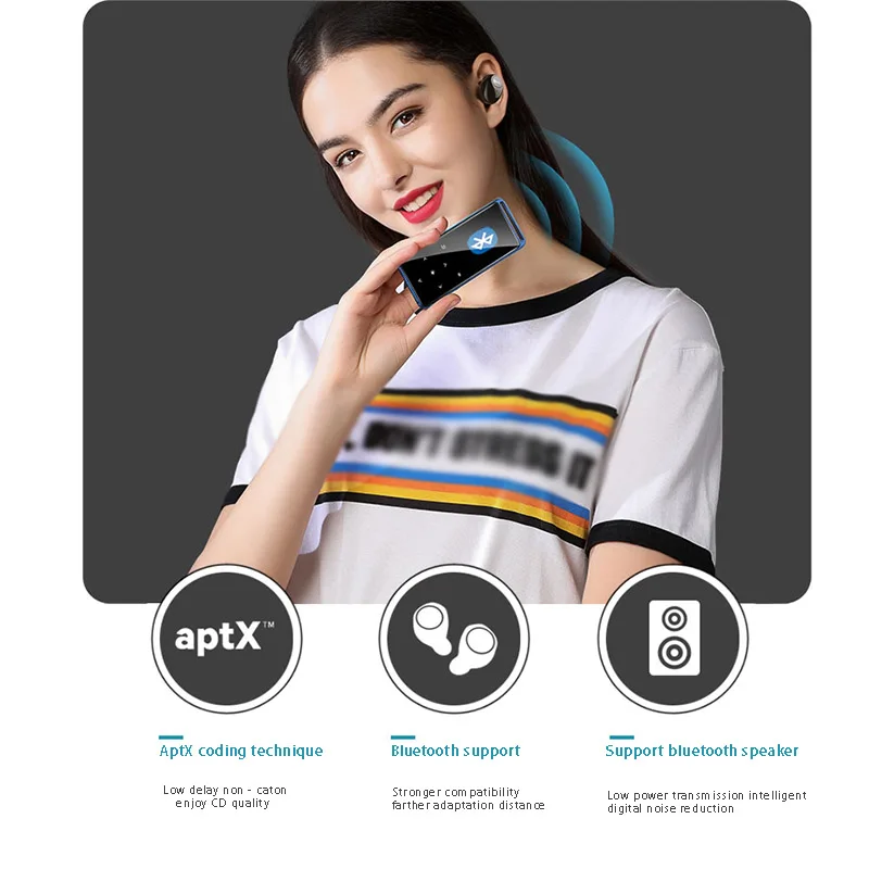 Новинка портативный спортивный MP3 плеер Audio Walkman с Bluetooth металлический мини
