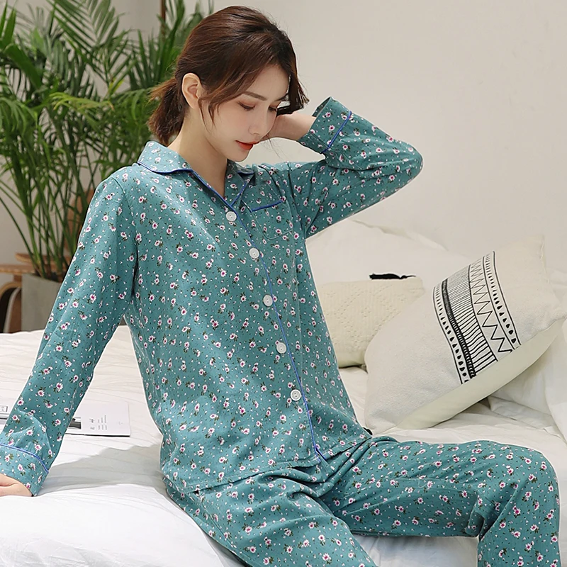 

Пижама женская с длинным рукавом, 2 шт./лот