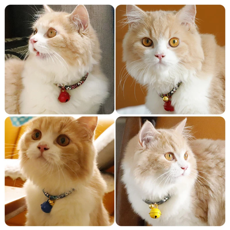 Ошейник для питомца собаки кота колокольчика ожерелье ювелирный узор тканый