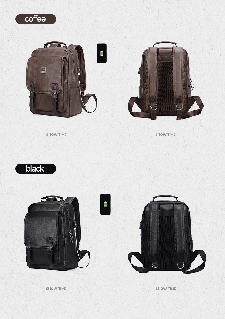 Мужской рюкзак для ноутбука DIDE с usb зарядным портом Mochila, винтажный повседневный рюкзак для путешествий, сумка для мужчин, школьный водонепроницаемый рюкзак 15 дюймов