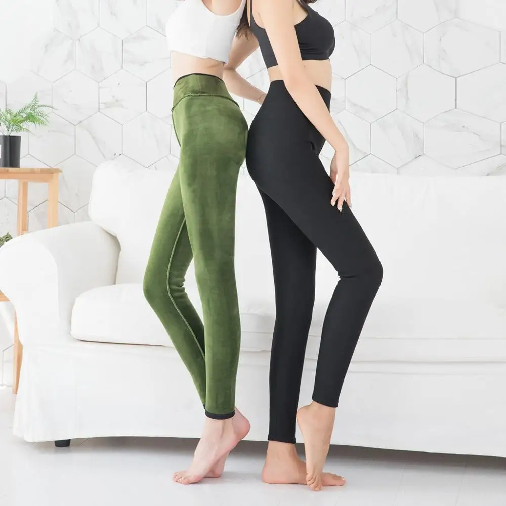 Женские облегающие бархатные брюки эластичные хлопковые штаны с высокой талией