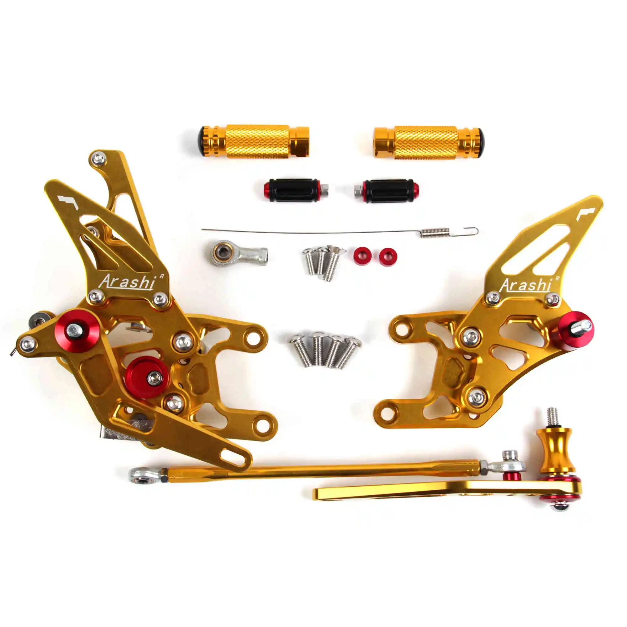 Регулируемые подножки для Honda CBR1000RR 2012- аксессуары для мотоциклов подножки Rearsets CBR 1000 RR CBR1000 1000RR 1000CC - Цвет: 1.0 Gold