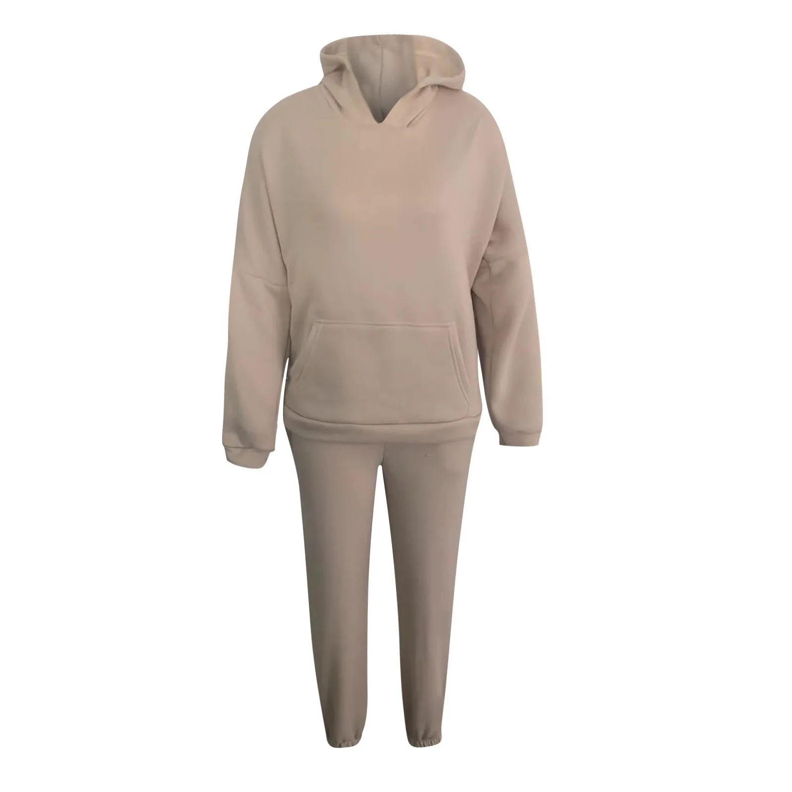 Women's Casual Solid Color Long Sleeved Hoodie Trousers Sweatershirt Sports Suit Las Mujeres Sweetshirts Спортивный Костюм Женск