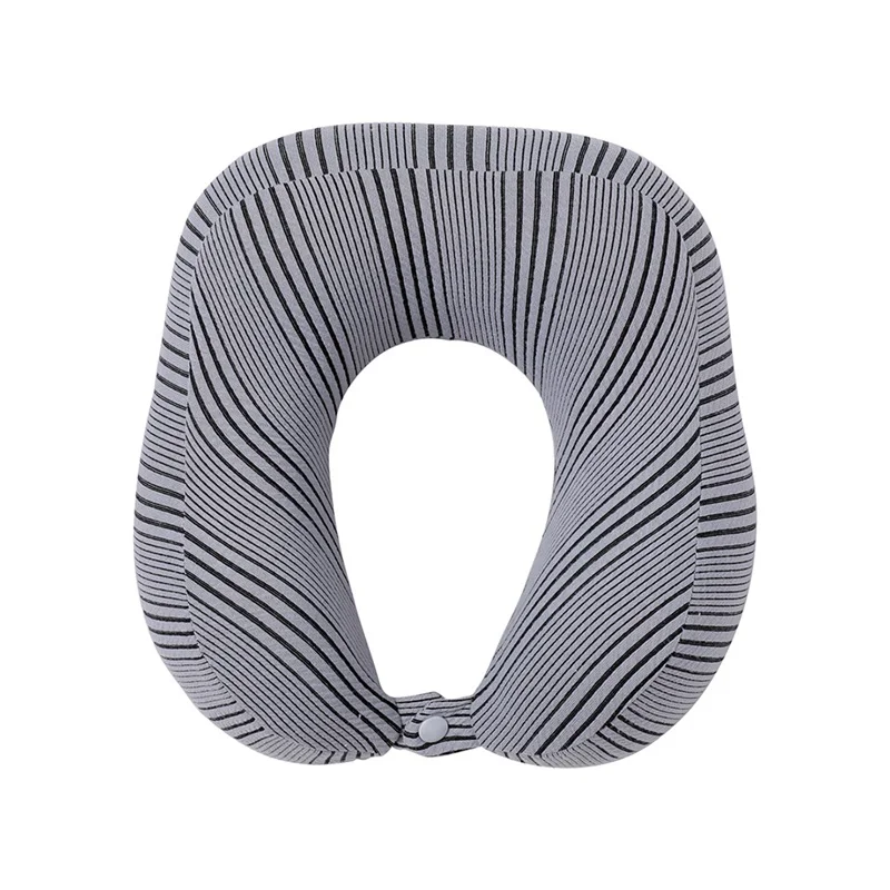 

Neck Pillows Memory foam pillow lunch break flight travel pillow cervical spine dark texture knitted velvet U-shaped pillow
