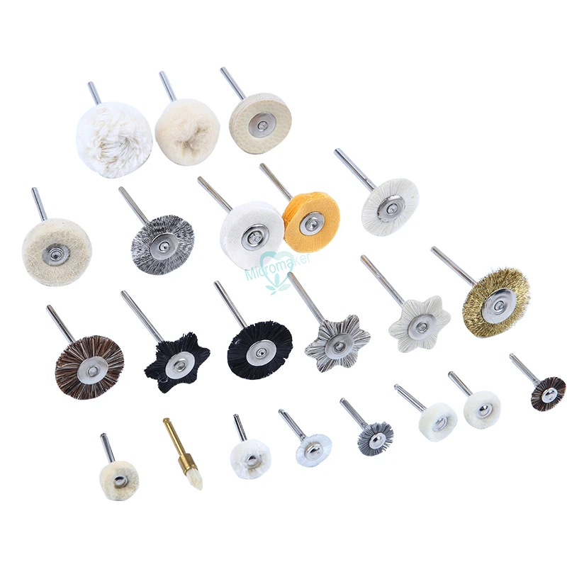 28 шт./компл. Стоматологическая лабораторная кисть полировочное колесо