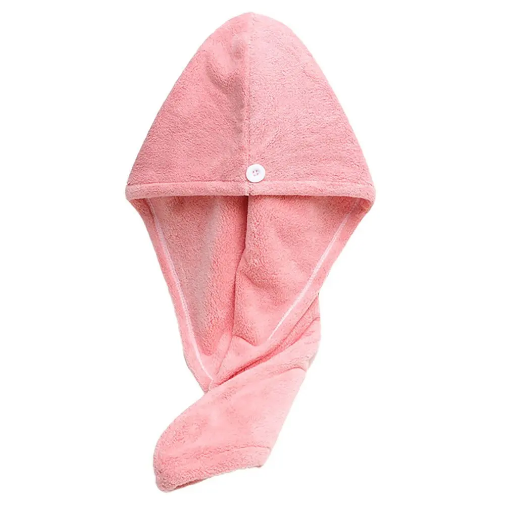 

Girl's Hair Drying Hat Quick-dry Hair Towel Cap Hat Bath Hat Microfiber Solid Towel Cap Super Absorption Hair Dry Cap
