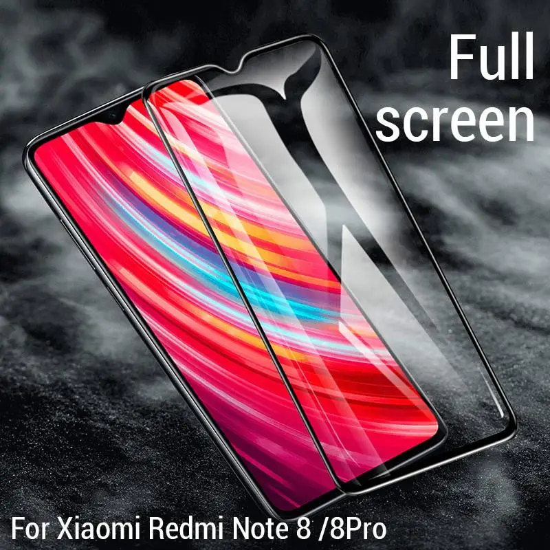 Для Xiaomi Redmi Note 8T 8 Pro Полное покрытие экрана Защитная пленка из закаленного стекла