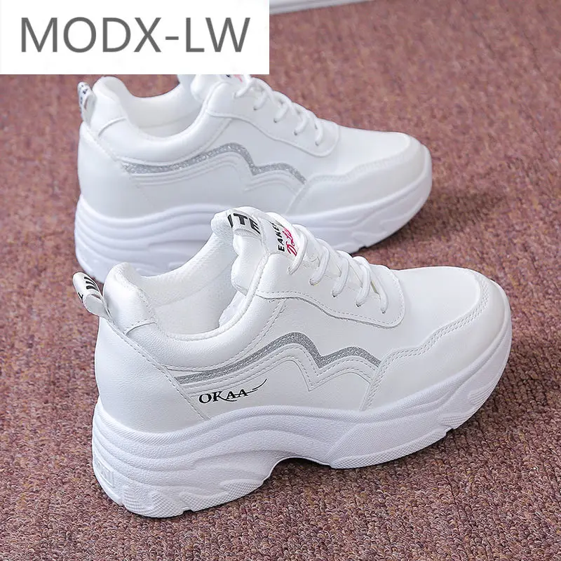 

Women's sports shoes spring new women's vulcanized shoes with thick soles, comfortable and fashionable hot-selling women's shoes