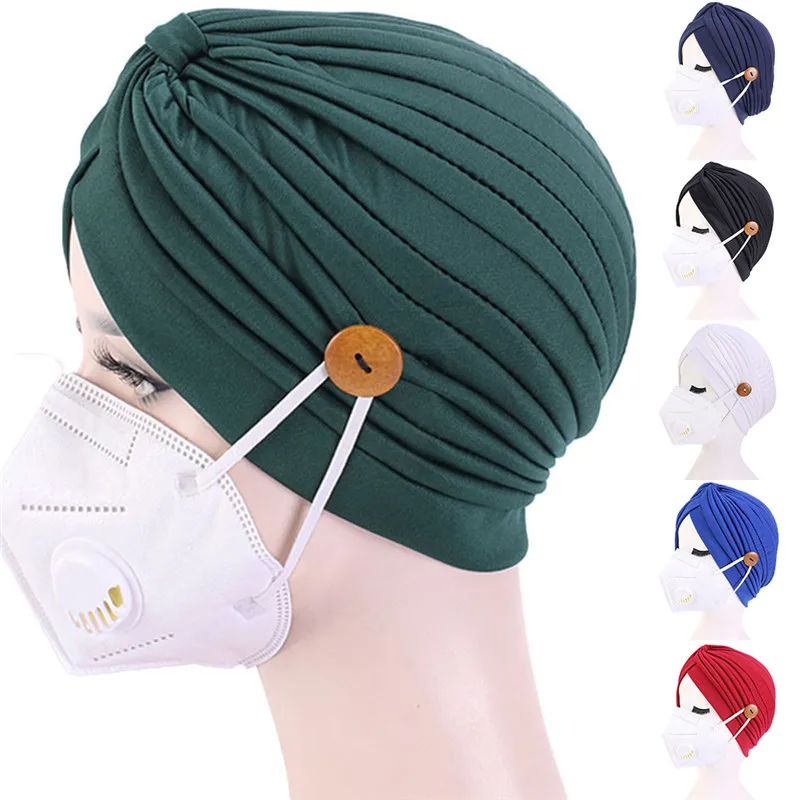 Новая разноцветная мусульманская тюрбан шапка для женщин модная льняная