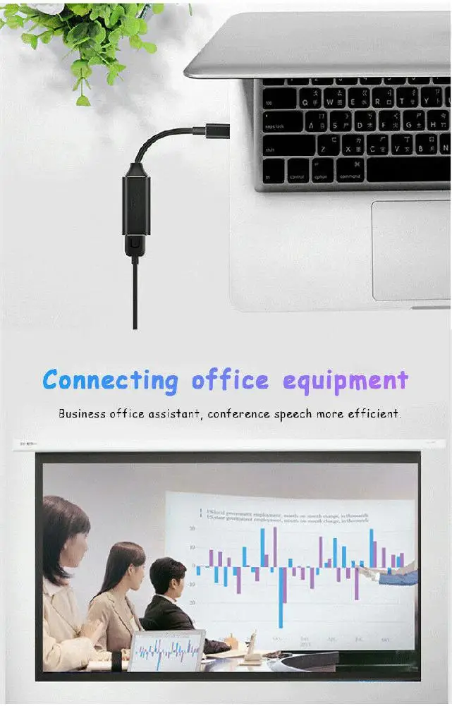 BEESCLOVER Type-C к HDMI HD ТВ адаптер USB-C 4k для ПК ноутбука планшета телефона Plug Play