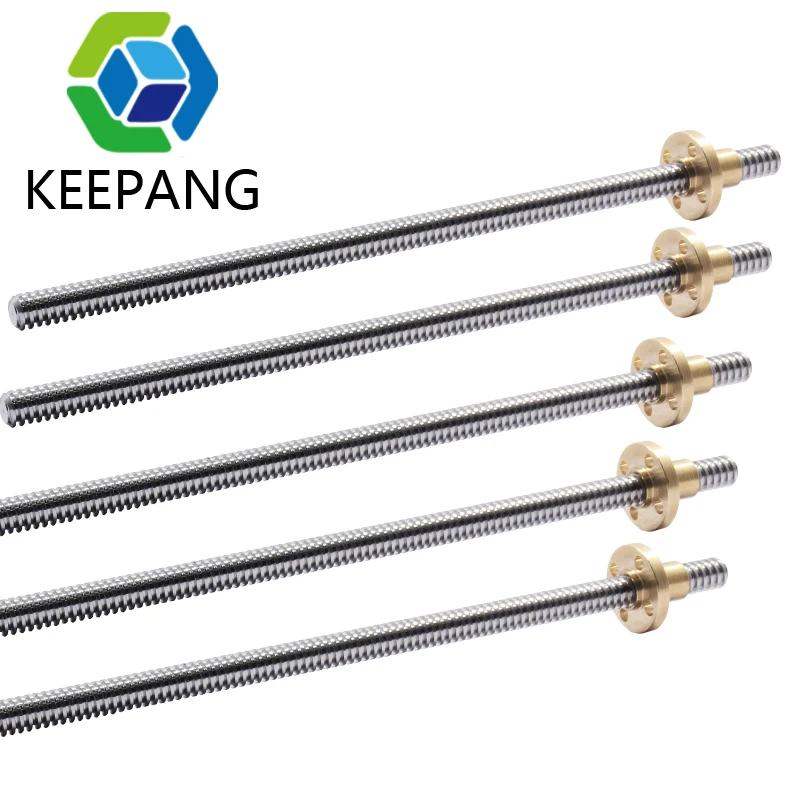3D принтеры T8 ходового винта диаметром 8 мм шаг 2 200 500 ЧПУ линейный стержень винт с