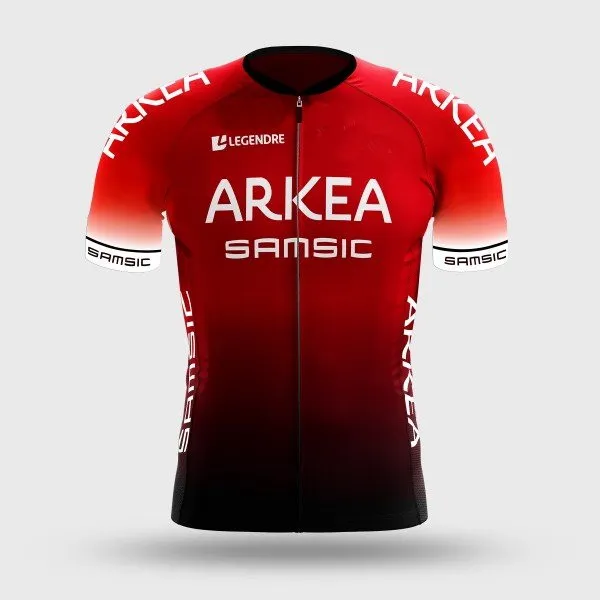 2020 ARKEA SAMSIC команда красная Мужская только Велоспорт Джерси с коротким рукавом