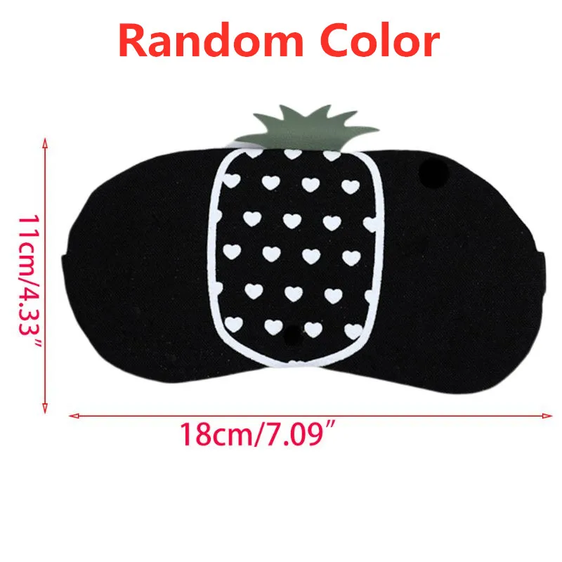 Креативный принт фрукт ананас маска для сна женщин и девочек портативный